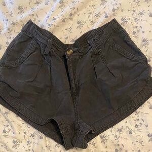 Aria Charcoal Women's Cargo Shorts